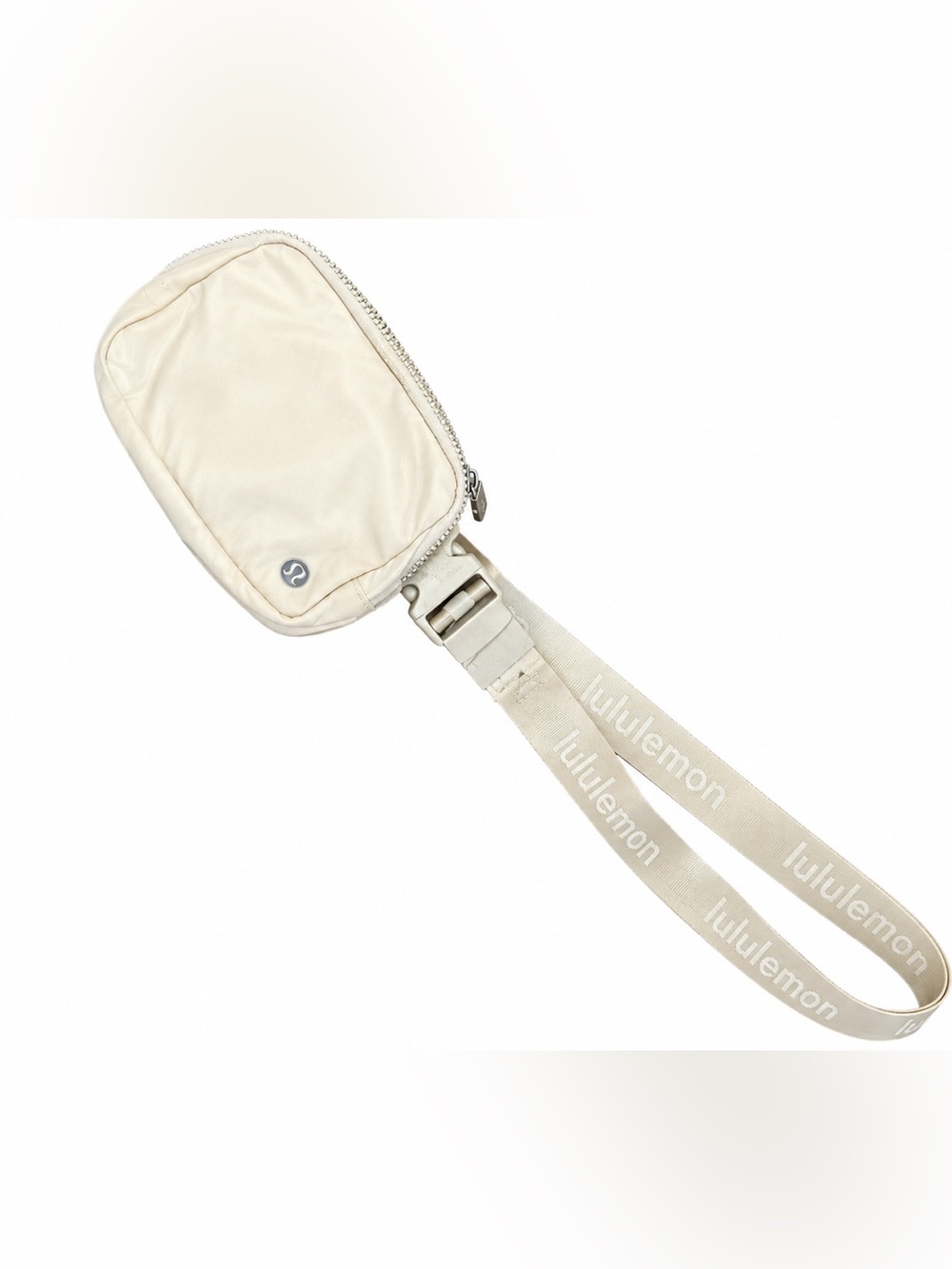 lululemon athletica Cream Logo Strap Crossbody Pouch